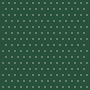 Aziz Patrick Günü puantiyeleri. Yeşil ve beyaz benekli şablon arkaplan. Kusursuz kumaş dokusu. Vektör illüstrasyonu