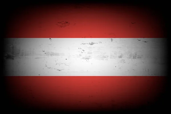 Bandera Nacional Austria Fondo Vintage Textura Grunge Patrón Diseño Banner — Vector de stock