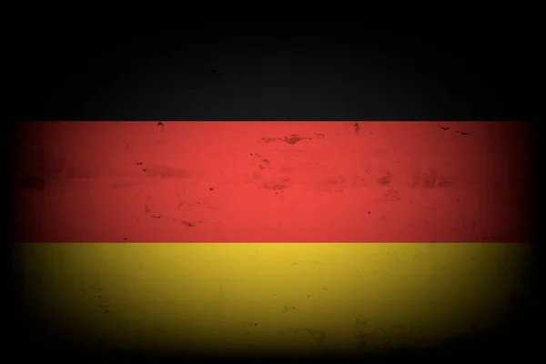 Bandera Nacional Alemania Fondo Vintage Textura Grunge Patrón Diseño Banner — Vector de stock