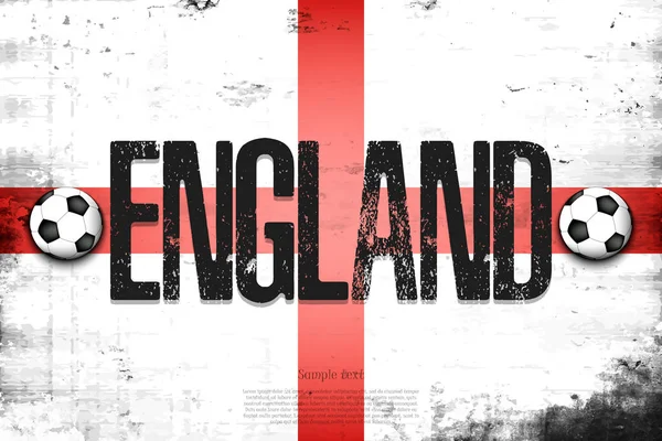 Nationalflagge Von England Vintage Hintergrund Grunge Textur Banner Design Muster — Stockvektor