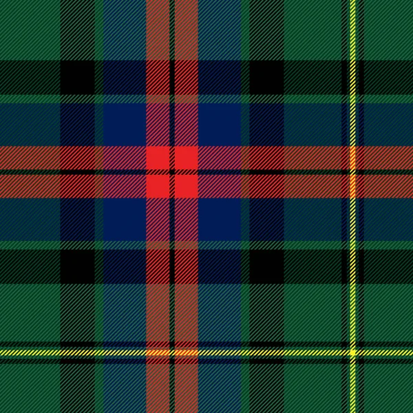 Tartán Cuadros Patrón Escocés Jaula Roja Verde Negra Jaula Escocesa — Archivo Imágenes Vectoriales
