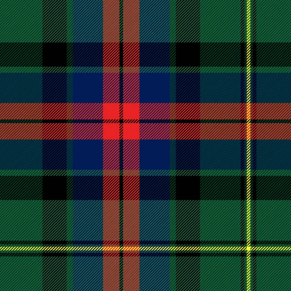 Tartan Ruitjes Schots Patroon Rode Groene Zwarte Kooi Schotse Kooi — Stockvector