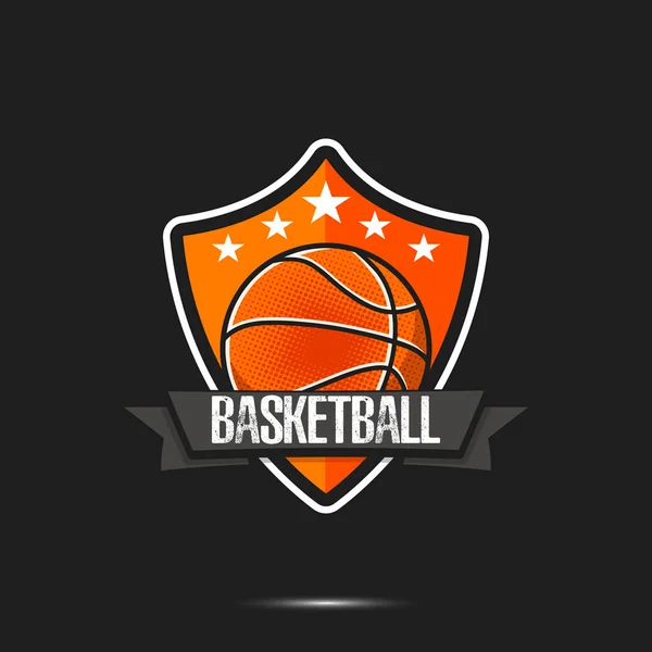 Vorlage Für Das Design Des Basketball Logos Muster Des Basketball — Stockvektor