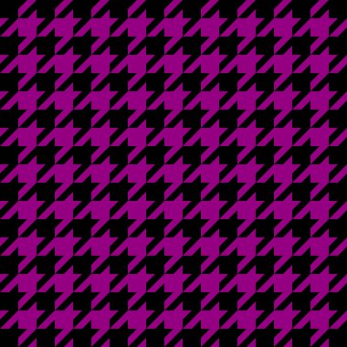 Kaz ayağı. Siyah ve mor kafes içinde kaz ayağı deseni. Glen ekose. Houndstooth tartan tüvit. Köpek dişi. İskoç kontrollü arka planı. Kusursuz kumaş dokusu. Vektör illüstrasyonu