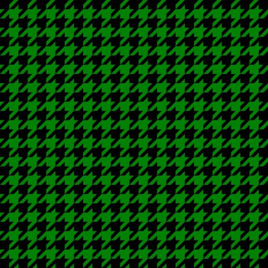 Kaz ayağı. Siyah ve yeşil kafesteki kaz ayağı deseni. Glen ekose. Houndstooth tartan tüvit. Köpek dişi. İskoç kontrollü arka planı. Kusursuz kumaş dokusu. Vektör illüstrasyonu