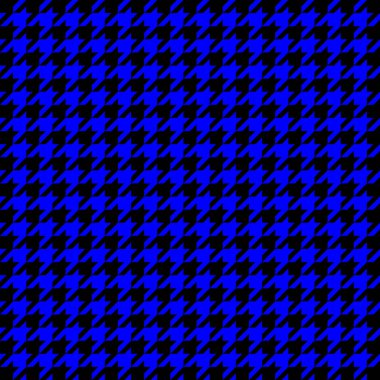 Kaz ayağı. Siyah ve mavi kafes içinde kaz ayağı deseni. Glen ekose. Houndstooth tartan tüvit. Köpek dişi. İskoç kontrollü arka planı. Kusursuz kumaş dokusu. Vektör illüstrasyonu