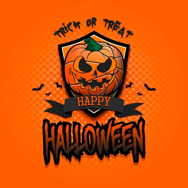 Joyeux Halloween Modèle Basket Ball Design Logo Ballon Basket Sous — Image vectorielle