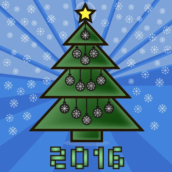 Árvore de Natal vestido —  Vetores de Stock