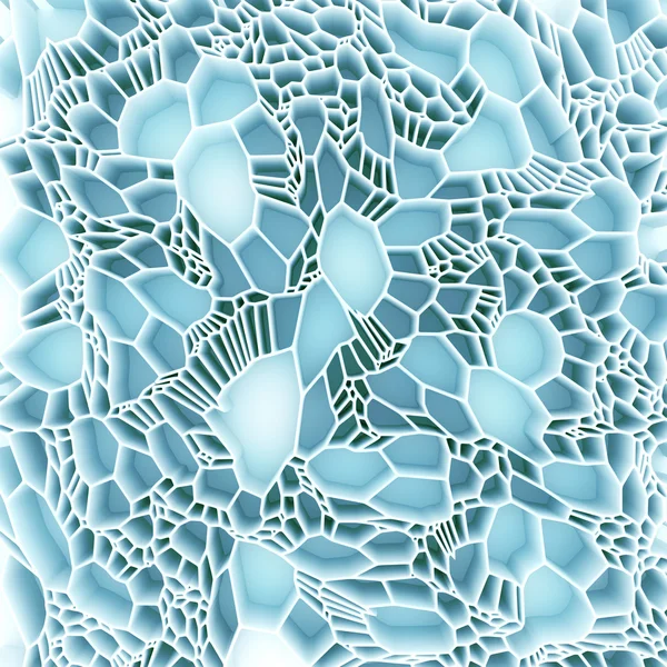 Voronoi malla patrón abstracto sobre fondo blanco. renderizado 3d — Foto de Stock