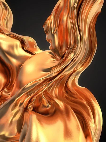 Altın bez arka plan 3d render