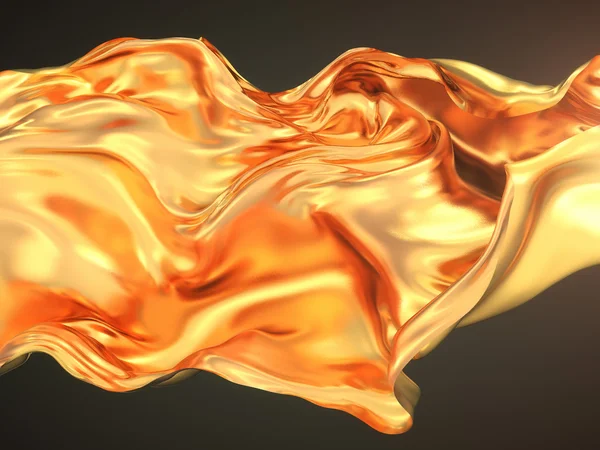 Paño de oro fondo abstracto 3d renderizado — Foto de Stock