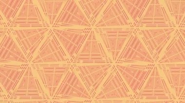 Düz üçgen şekillerin etkileyici hareketi. Isometric 3d görüntüleme arkaplanı HD