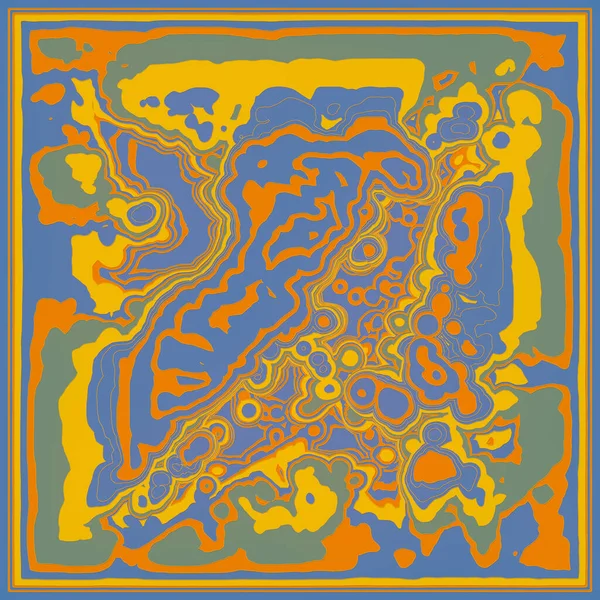 Soyut renkli fraktal desen. Dekoratif dijital sanat. Grafik tasarım sanatsal arka plan. Fütürist bir kavram. 3B görüntüleme.