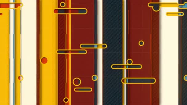 Padrão de movimento de arte de linha para a criação de vídeo apresentação 3d render loop animação — Vídeo de Stock