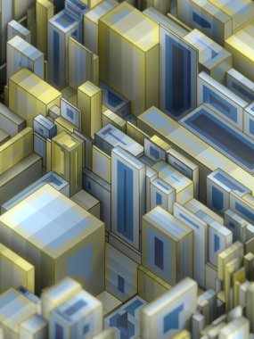 Modern 3d görüntüleme dijital tasarım şablonu. Soyut geometri şekil arkaplanı. Seyahat kavramı