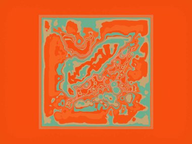 Soyut renkli fraktal desen. Dekoratif dijital sanat. Grafik tasarım sanatsal arka plan. Fütürist bir kavram. 3B görüntüleme.