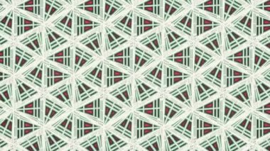 Üçgen şekillerin mekanik hareketi modern kompozisyon 3d döngü animasyonu 4K