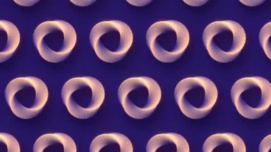 Mobius halkasının hareketli şablonu. 3d canlandırma döngüsü 4K UHD