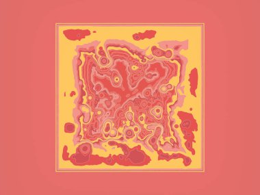 Soyut renkli fraktal desen. Dekoratif dijital sanat. Grafik tasarım sanatsal arka plan. Fütürist bir kavram. 3B görüntüleme.