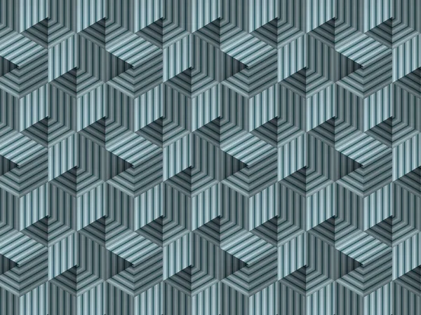 Gestreepte Geometrische Patroon Digitale Illustratie Een Sierlijk Grafisch Ontwerp Abstracte — Stockfoto