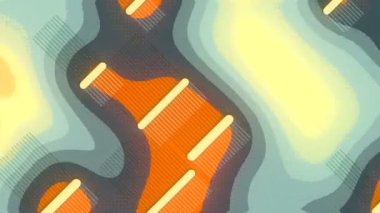 Bir video sunumu yaratmak için çizgi sanat hareketi deseni. 3d döngü animasyonu 4K