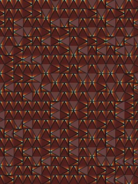 Современный Многоцветный Рисунок Случайных Треугольников Цифровая Трехмерная Иллюстрация Творческий Дизайн — стоковое фото