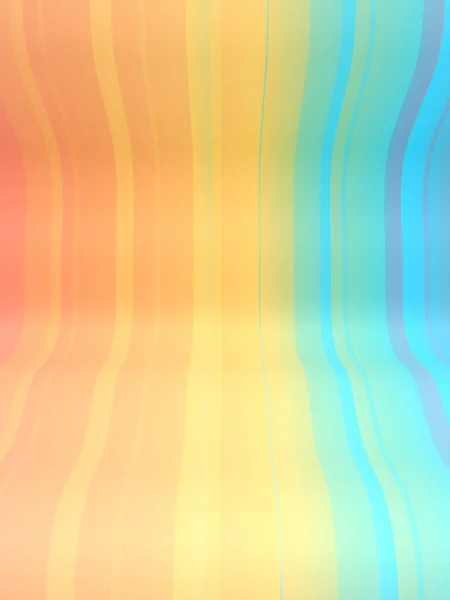 带彩色条纹的抽象波浪形背景 彩虹渐变色现代线条艺术 3D渲染数字图像 — 图库照片
