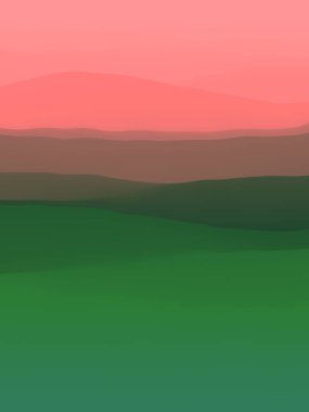 Renkli dalgalı yüzey çok güzel. 3D canlandırma dijital illüstrasyon. Modern akışkan sanat. Renk akışı geometrik arkaplan