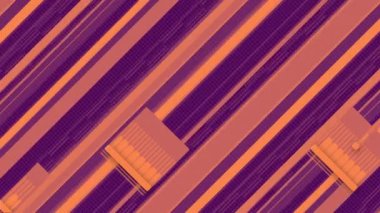 Web arkaplan tasarımı için soyut mekanik hareket. 3D görüntüleme 4K UHD