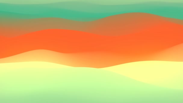 Moderne textuur met gekleurde vervormde golven. 3D rendering lus animatie. 4K UHD — Stockvideo
