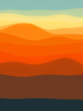 Değişken eğilimleri olan dinamik dalgalı bir arka plan. Modern soyut sanat. 3d dijital resimleme