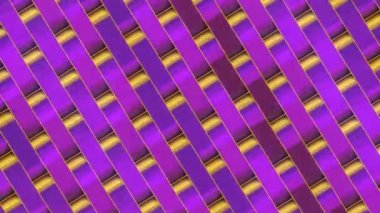 Döngüsel animasyon dokusuna sahip yuvarlak dikdörtgenlerden oluşan bir duvar. 3D görüntüleme 4K UHD