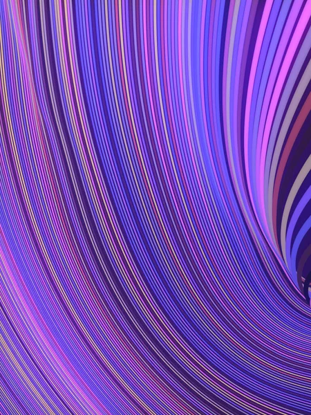 Волна Разноцветный Полосатый Фон Перекрученные Линии Абстрактное Искусство Современная Футуристическая — стоковое фото