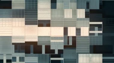 Soyut taşınan nakliye konteynerleri düz tasarım element 3d canlandırma döngüsü canlandırması