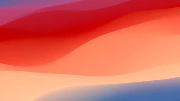 Textura s barevnými zkreslenými vlnami. 3D animace vykreslování smyčky HD rozlišení — Stock video