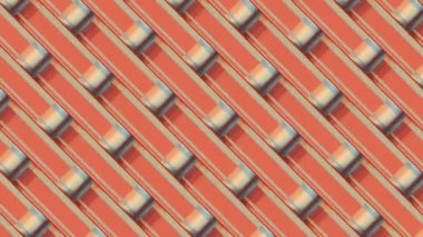 Moda desenli dikdörtgenlerin sonsuz hareketli arkaplanı. 3d hazırlayıcı