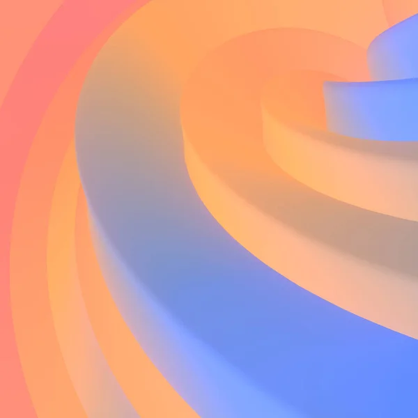 Хвилясті Вигнуті Форми Рідини Трендовою Голографічною Градієнтною Цифровою Ілюстрацією Барвистий — стокове фото