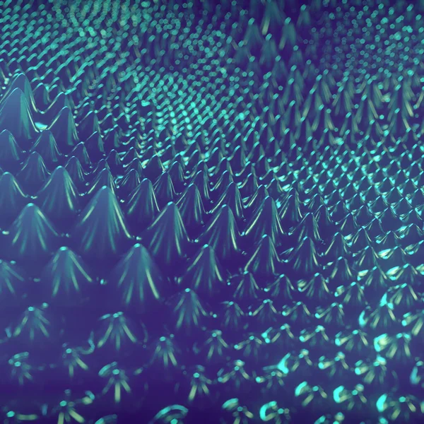 Abstract Dark Green Ferrofluid Stylized Liquid Shape Business Concept Modern — Stock Photo, Image