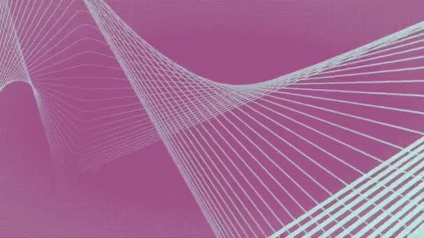 Fondo de animación de bucle de arte contemporáneo a rayas giratorias. 3d renderizado 4K — Vídeos de Stock