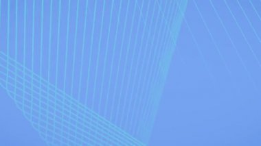 Soyut teknoloji çizgileri dans ediyor. 3 boyutlu döngü animasyonu. Modern tasarım HD