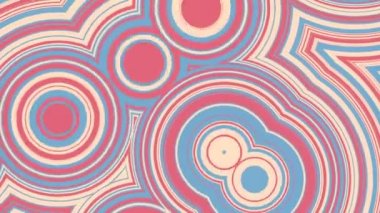 Çok renkli dalgalı geometrik hareket yüzeyi. 3d canlandırma döngüsü HD