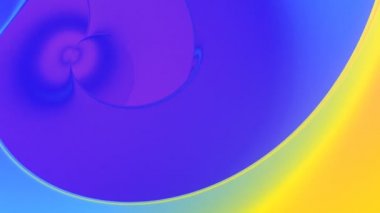 Holografik dalgalı kıvrımlı yüzey. 3d kapak tasarımı döngü animasyonu HD