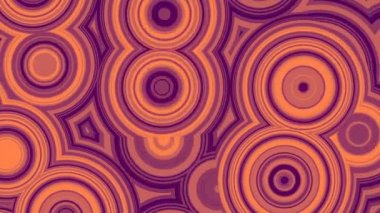 Hareket grafik tasarımı için radyo dalgaları deseni 3d döngü animasyonu 4K UHD