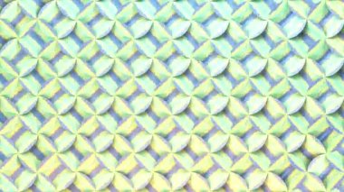 Üç boyutlu hipnoz desenli pozitif bir 4K animasyonu. Kusursuz operasyon sanatı döngüsü. Sarı, mavi ve leylak renginde pastel şeritler. Parlak ve taze bir tasarım.