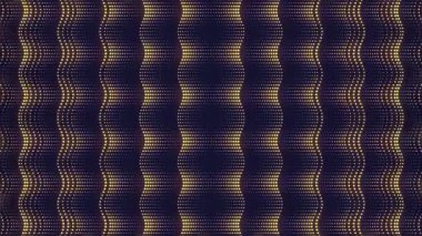 Dikey altın noktalı parlak dalgalarla dolu lüks bir 4K arka plan. Zarif, tekno tarzında kusursuz bir döngü. Ödüller, galalar ve prim sunumları için ideal. 3d oluşturma
