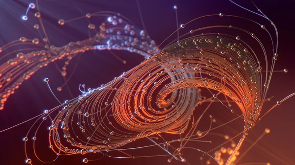 Soyut altın parlak şekilleri