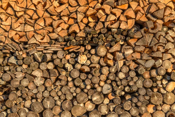 Closeup of stacked wood — Stock Photo, Image