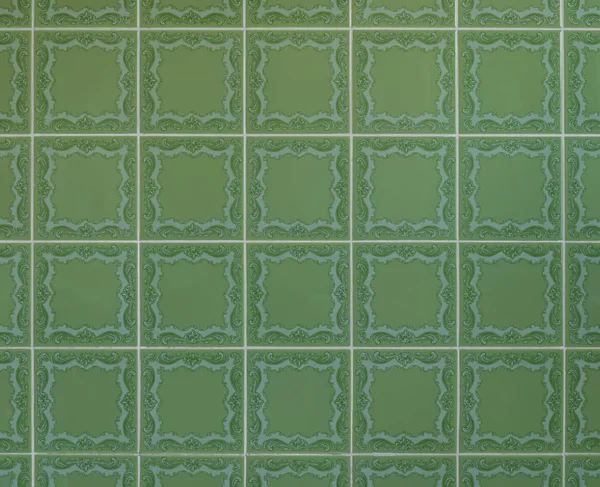 Nostalgic green wall tiles from the seventies