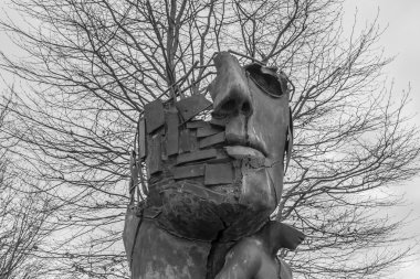 Portre sanat heykel iş park Regensburg