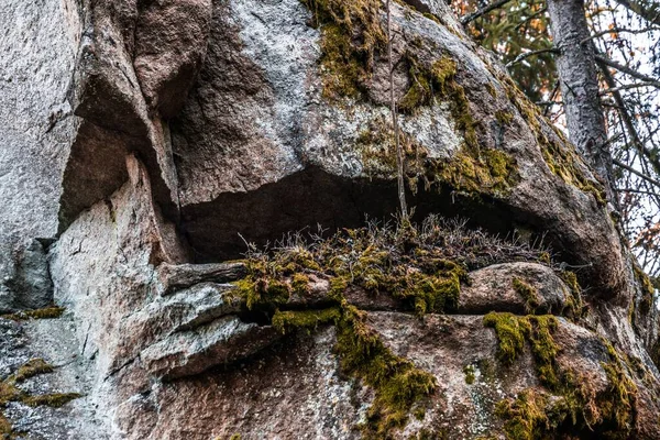 Grupo Rocha Mística Grupo Pedra Teufelsstein Perto Teufelsmuehle Perto Rattenberg — Fotografia de Stock